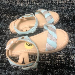 NWOT Gymboree sky blue & sandals size 9